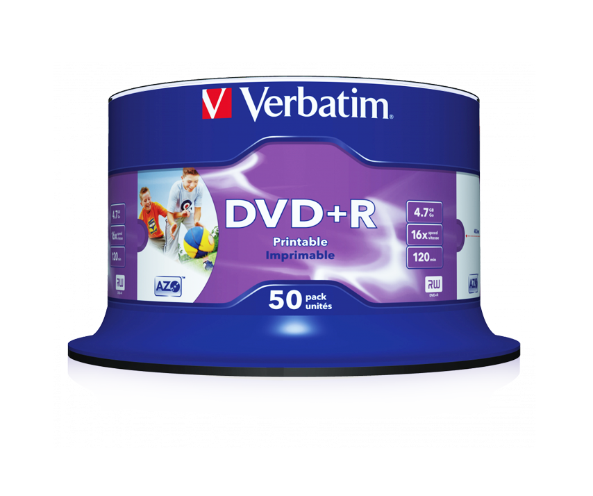 DVD+R Wide Inkjet Printable No ID Brand