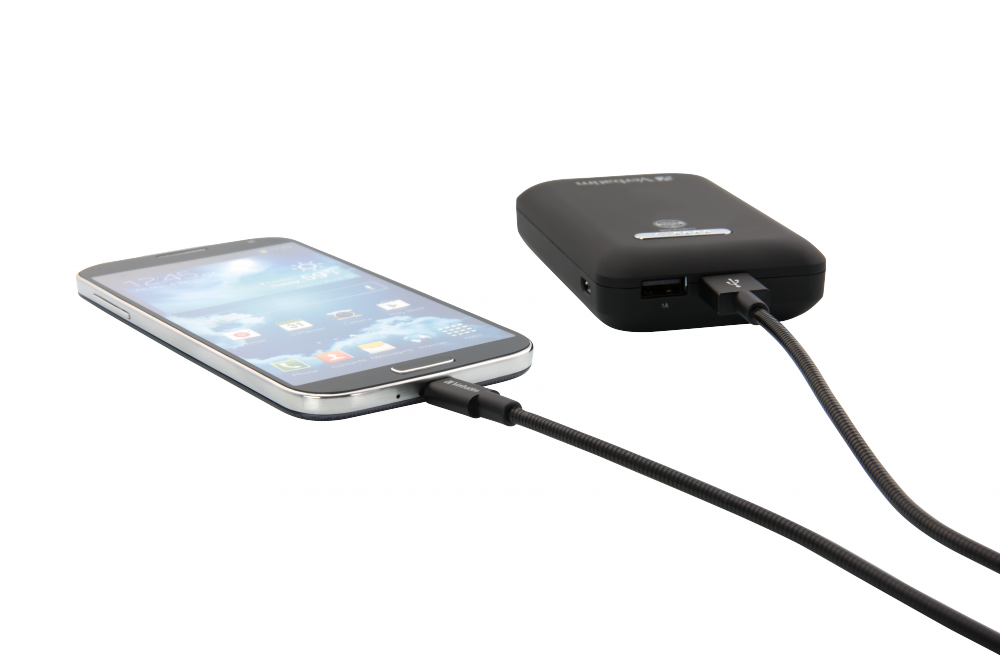 Przewód Micro USB do synchronizacji i ładowania 100 cm czarny