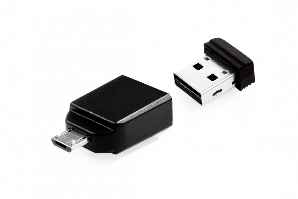 Dysk NANO USB 16 GB z adapterem Micro USB