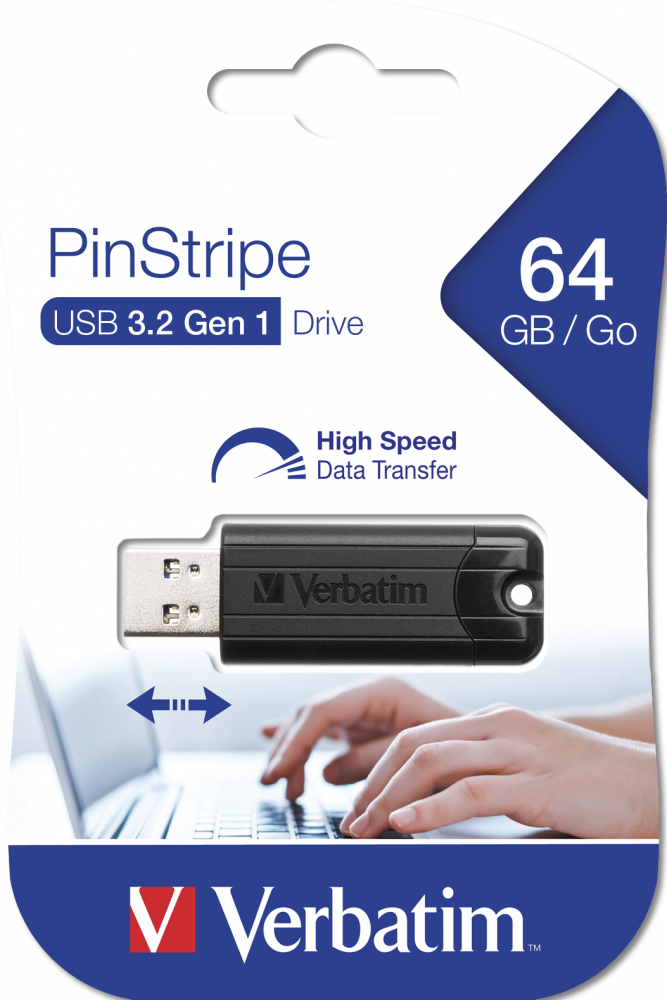 PinStripe USB Drive USB 3.2 Gen 1 - 64GB