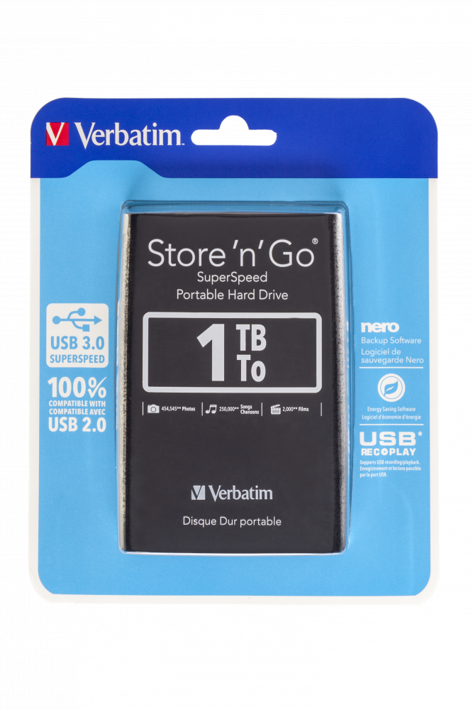 Store 'n' Go USB 3.0 Przenośny dysk twardy 1 TB — czarny