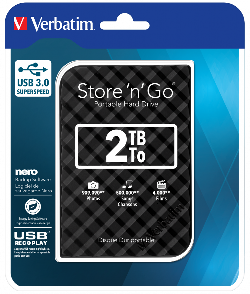 Store 'n' Go USB 3.0 Przenośny dysk twardy TB - czarny