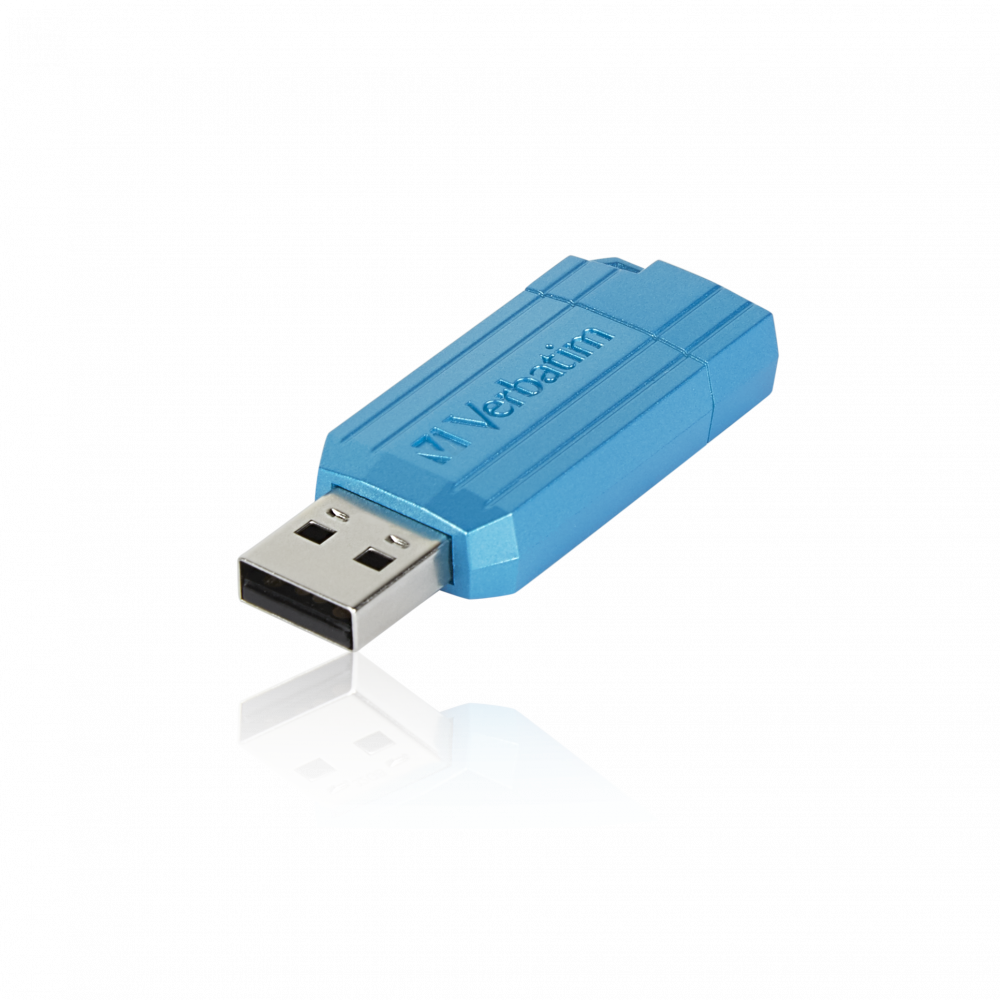 Napęd PinStripe USB Drive 64GB Karaibski niebieski