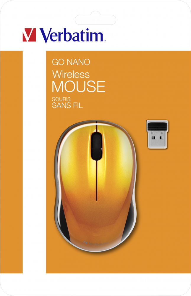 Mysz bezprzewodowa GO NANO Wulkaniczna pomarańczowa