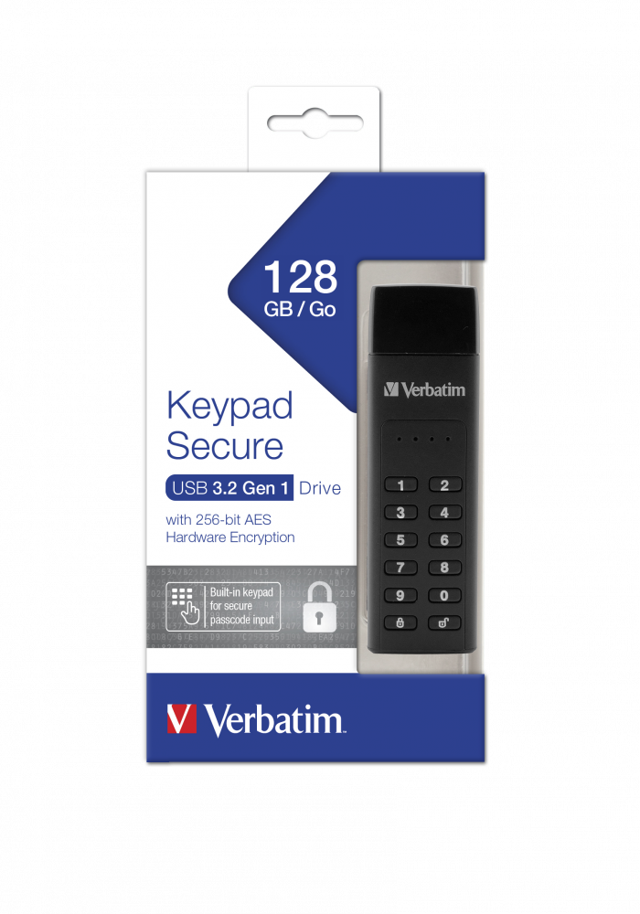 Keypad Secure Dysk 128 GB ze złączem USB 3.2 Gen 1