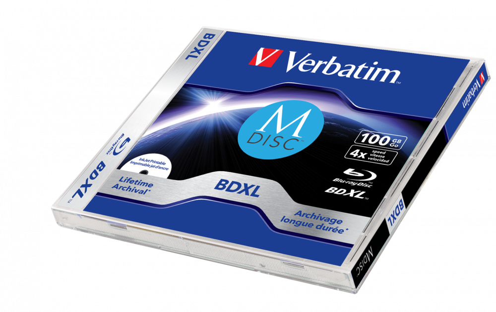 Verbatim MDISC Lifetime archival BDXL 100GB - zestaw 1 szt. w opakowaniu plastikowym