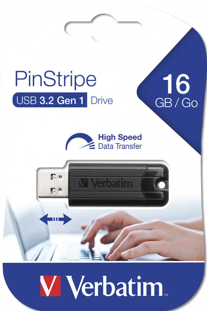 Pamięć przenośna USB PinStripe USB 3.2 Gen 1 - 16 GB