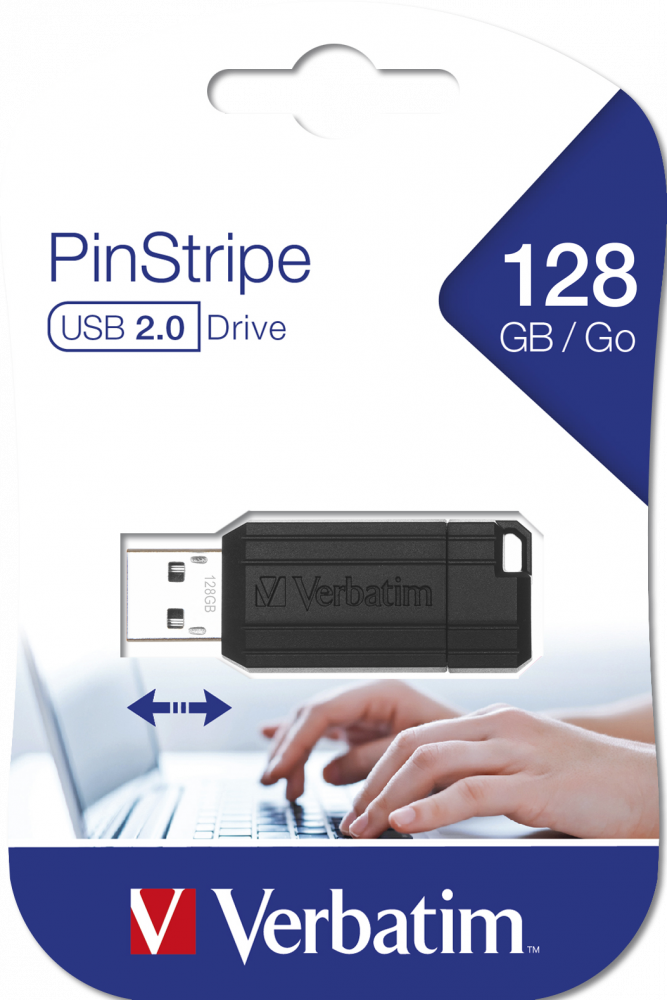 Napęd PinStripe USB Drive 128GB czarny